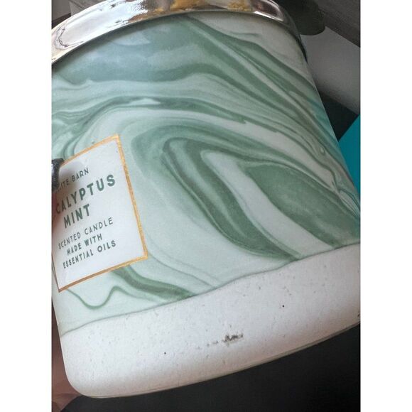 BBW EUCALYPTUS MINT Candle Bath And Body Works - Picture 6 of 6